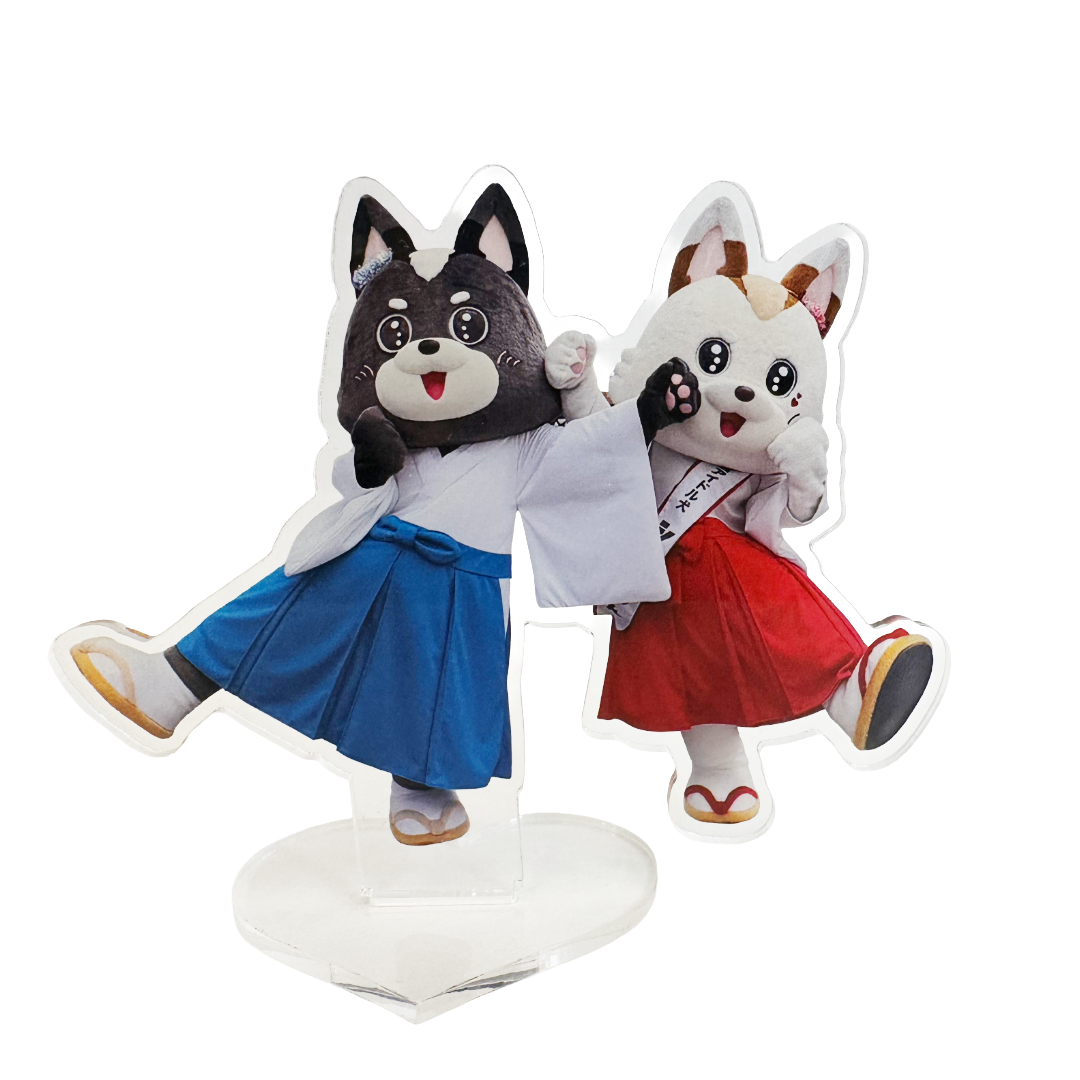 シロ&ブラックアクリルスタンド
